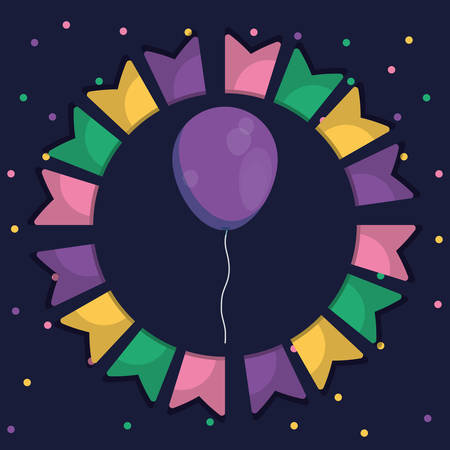 balloon helium floating icon vector illustration designのイラスト素材