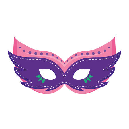 carnival mask accessory icon vector illustration designのイラスト素材