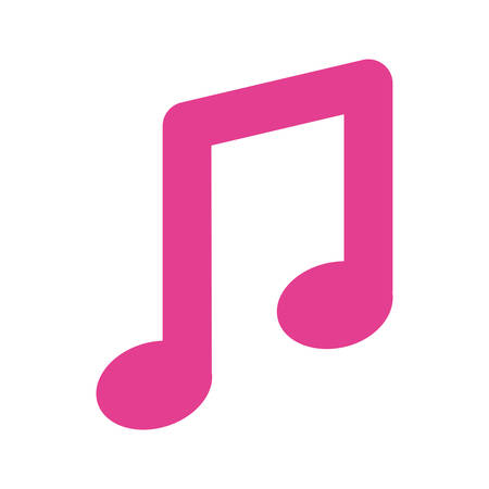 music note isolated icon vector illustration designのイラスト素材