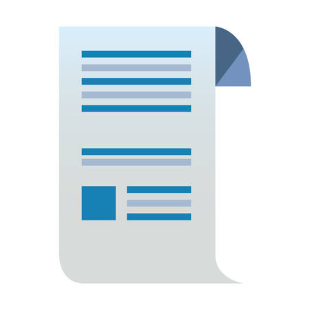 paper document sheet on white background vector illustrationのイラスト素材