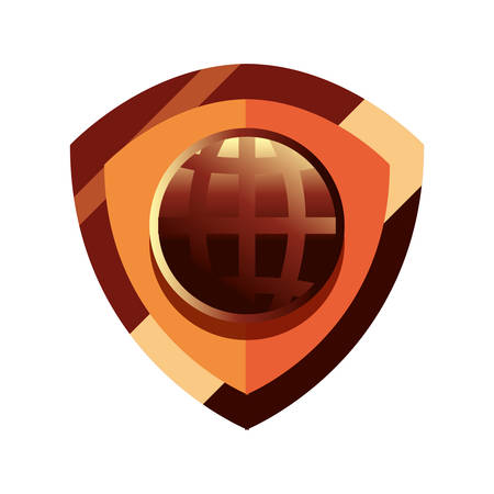 shield protection world property copyright of intellectual vector illustrationのイラスト素材