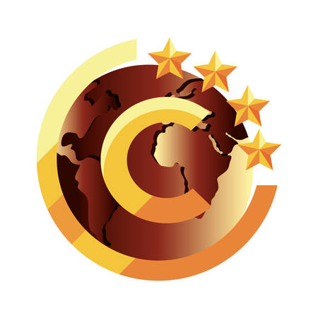 copyright of intellectual sign on white background  vector illustrationのイラスト素材