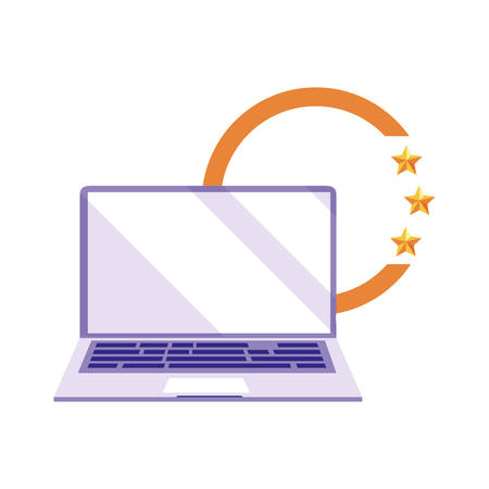 laptop digital copyright of intellectual vector illustrationのイラスト素材