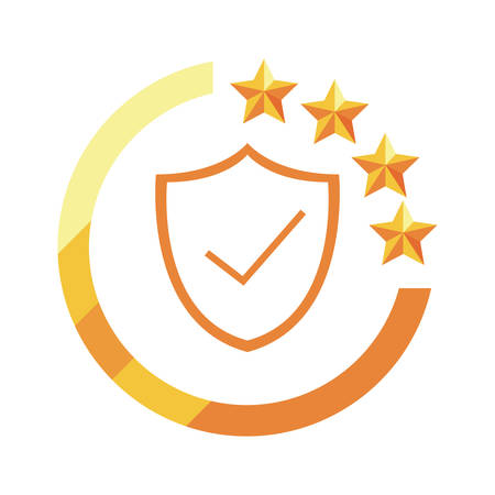 shield protection sign copyright of intellectual vector illustrationのイラスト素材