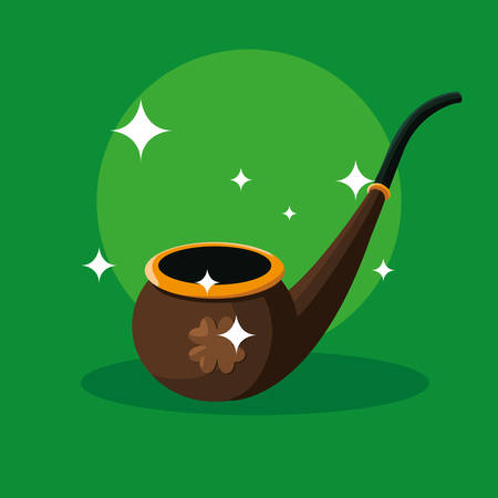pipe wooden of st patrick vector illustration design vector illustration designのイラスト素材