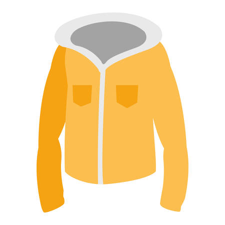 winter season jacket icon vector illustration designのイラスト素材