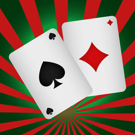 poker cards casino icons vector illustration designのイラスト素材