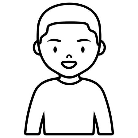 teenager boy young character vector illustration designのイラスト素材