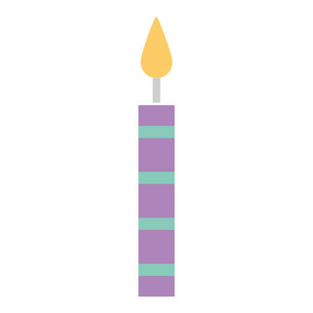 candle birthday isolated icon vector illustration designのイラスト素材