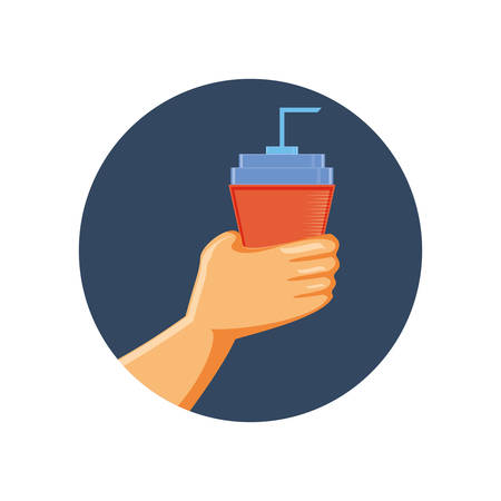 delicious beverage soda icon vector illustration designのイラスト素材