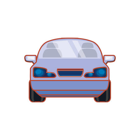 car sedan isolated icon vector illustration designのイラスト素材