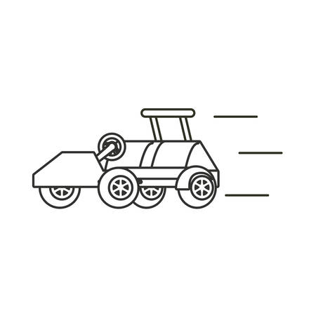 golf car isolated icon vector illustration designのイラスト素材
