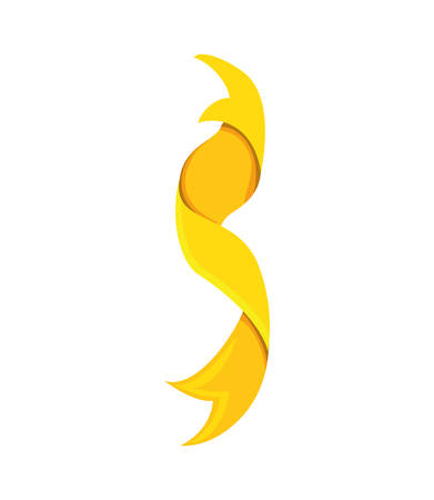 ribbon decorative isolated icon vector illustration designのイラスト素材
