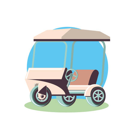 golf car isolated icon vector illustration designのイラスト素材