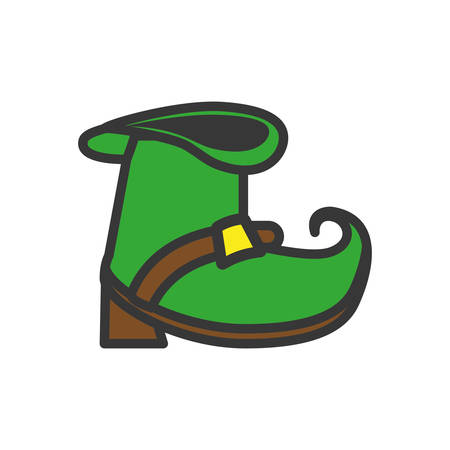 leprechaun boot isolated icon vector illustration designのイラスト素材