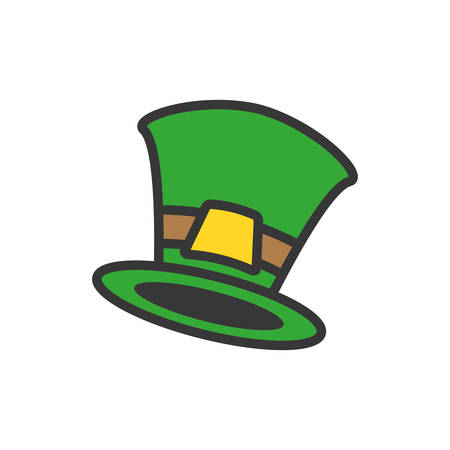 leprechaun hat isolated icon vector illustration designのイラスト素材
