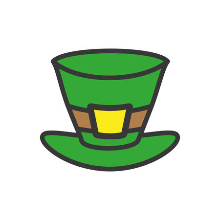 leprechaun hat isolated icon vector illustration designのイラスト素材