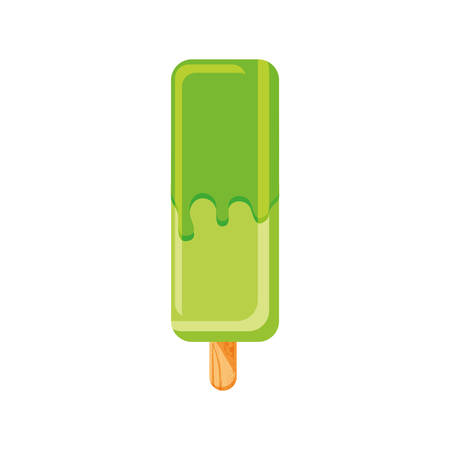 delicious ice cream in stick vector illustration designのイラスト素材