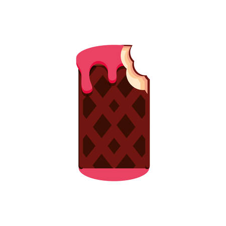 cookie with delicious ice cream vector illustration designのイラスト素材