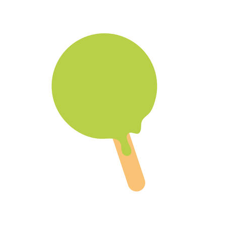 delicious ice cream in stick vector illustration designのイラスト素材