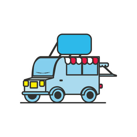 delivery car isolated icon vector illustration designのイラスト素材