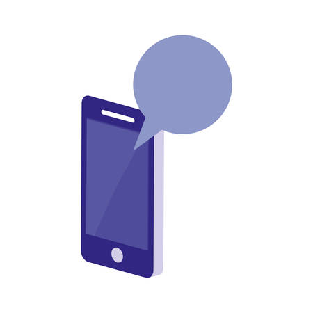 cellphone speech bubble online shopping market vector illustrationのイラスト素材