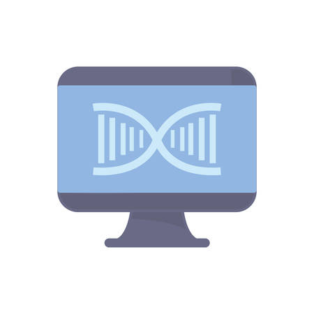 computer gadget dna science molecule vector illustrationのイラスト素材