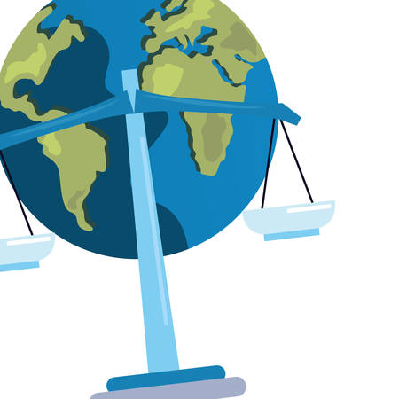 world equality balance copyright protection of intellectual vector illustrationのイラスト素材