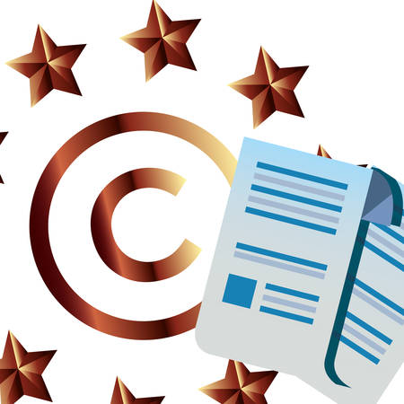 patent copyright protection of intellectual vector illustrationのイラスト素材