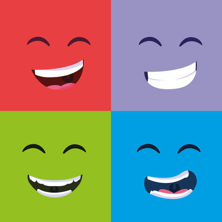 april fools day smiles poster vector illustration designのイラスト素材