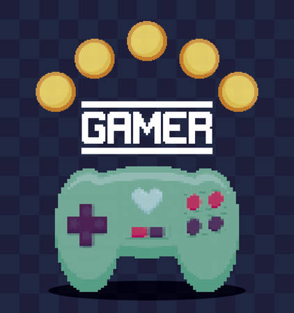 classic video game control vector illustration designのイラスト素材