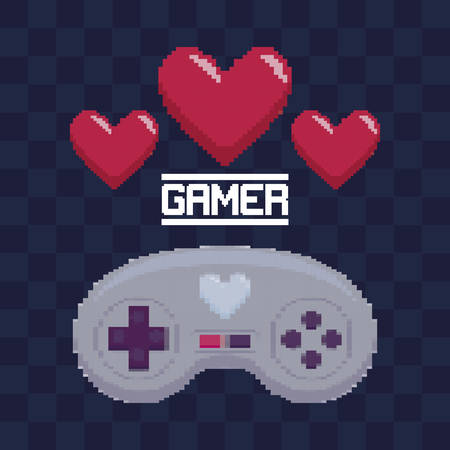 classic video game control vector illustration designのイラスト素材