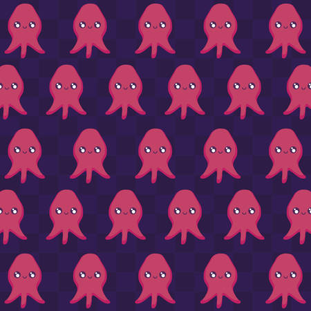 classic video game aliens pattern vector illustration designのイラスト素材