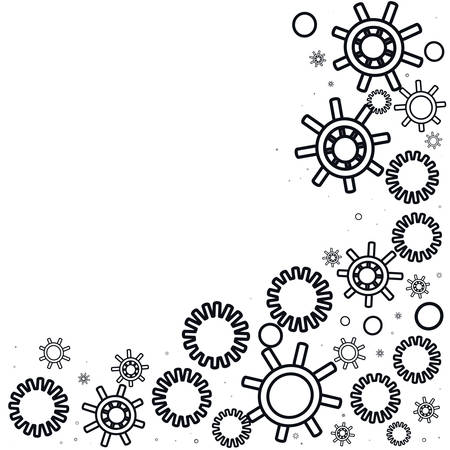 gears machine isolated icon vector illustration designのイラスト素材