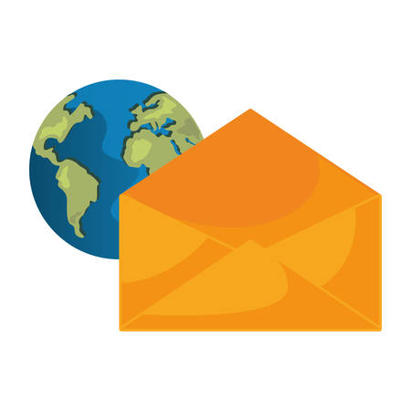 world email message connection vector illustration designのイラスト素材