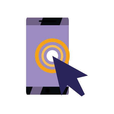 phone pointer location marker vector illustration designのイラスト素材
