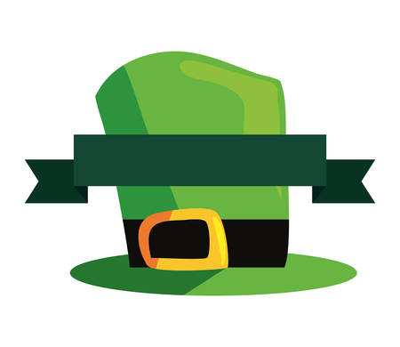 green hat ribbon happy st patricks day vector illustrationのイラスト素材