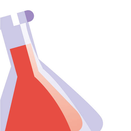 science laboratory test tube on white background vector illustrationのイラスト素材