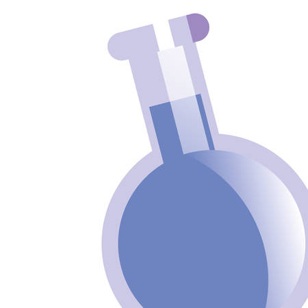 science laboratory beaker on white background vector illustrationのイラスト素材