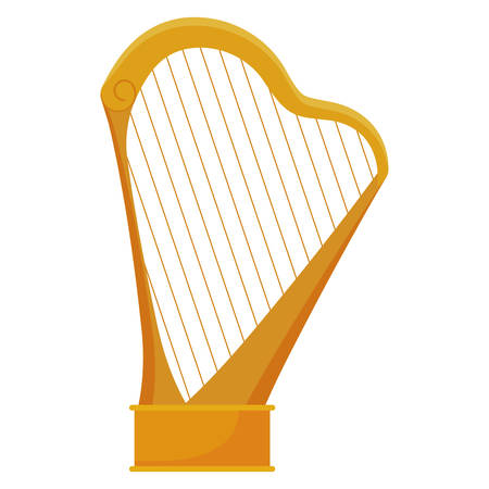harp instrument isolated icon vector illustration designのイラスト素材