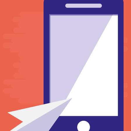 smartphone with mouse cursor vector illustration designのイラスト素材