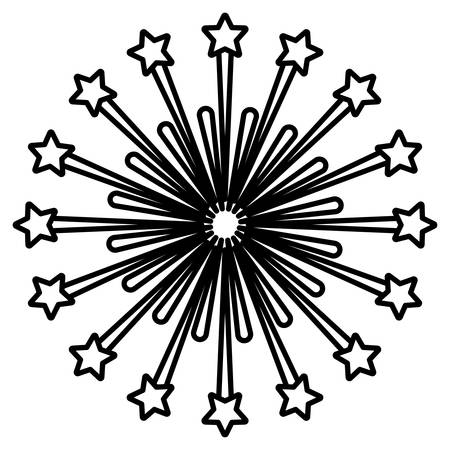 star burst circular icon vector illustration designのイラスト素材