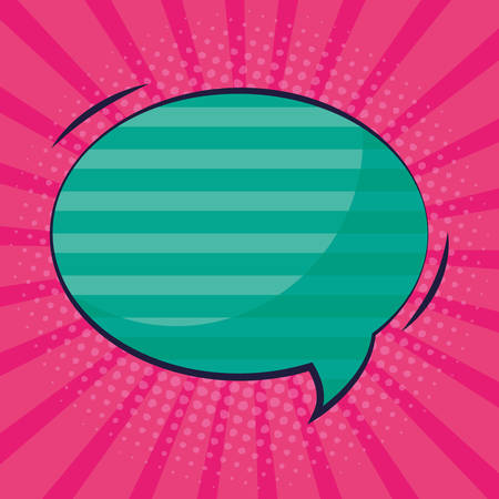 speech bubble pop art style vector illustration designのイラスト素材