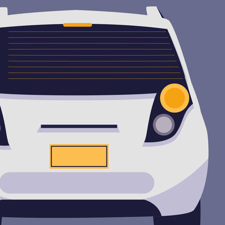 car vehicle sedan back vector illustration designのイラスト素材