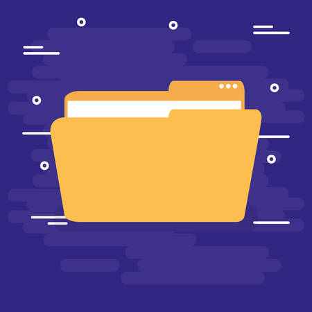 folder document isolated icon vector illustration designのイラスト素材