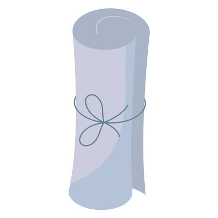graduation certificate roll icon vector illustration designのイラスト素材