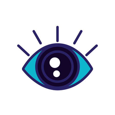 cyber security eye isolated icon vector illustration designのイラスト素材