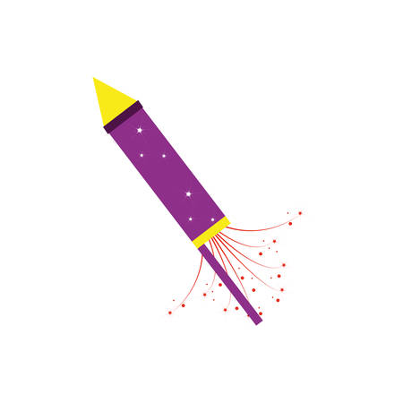 firework rocket isolated icon vector illustration designのイラスト素材