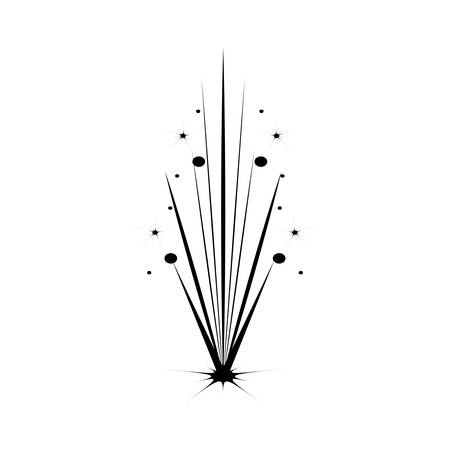 splash of fireworks decoration vector illustration designのイラスト素材