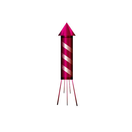 firework rocket isolated icon vector illustration designのイラスト素材
